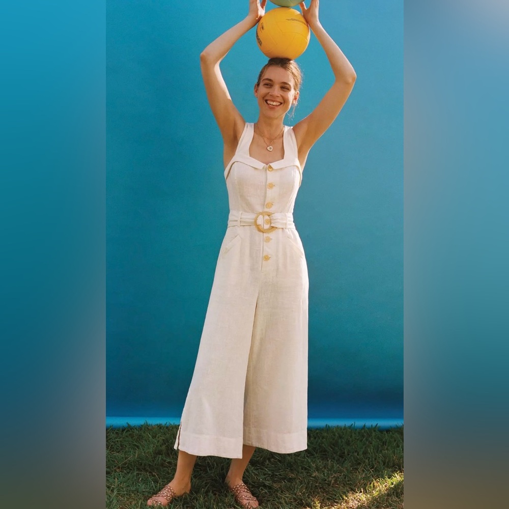 Anthropologie Cape Cod Jumpsuit (Orange)